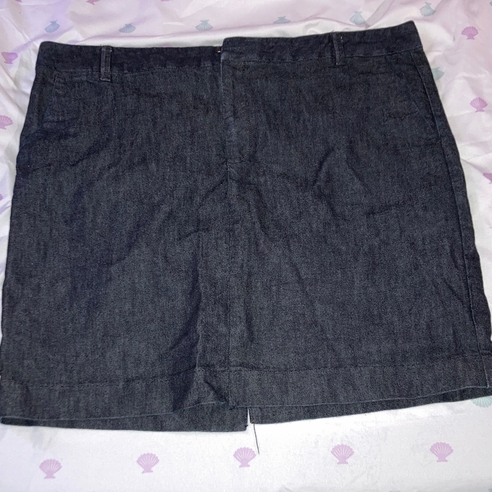 GAP Dark Gray Denim Skirt